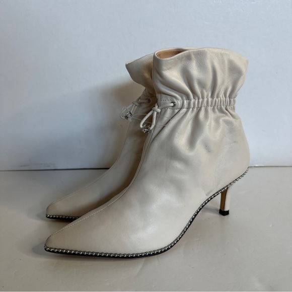 Pre owned Coach Wynie Women's Leather Bootie Size 5 Chalk - Picture 3 of 8